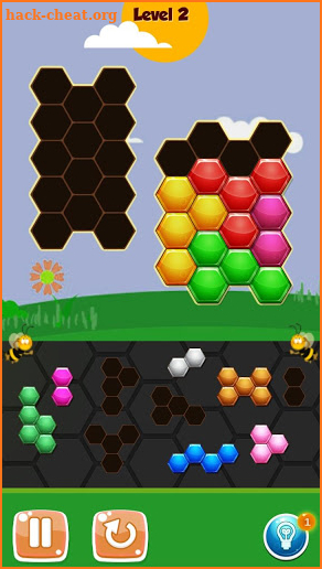Honeycomb Shape Blox Puzzle screenshot