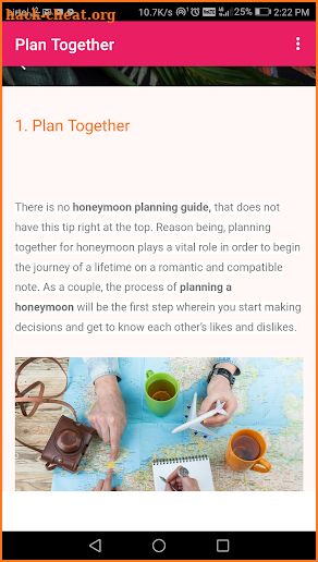 Honeymoon Tips screenshot