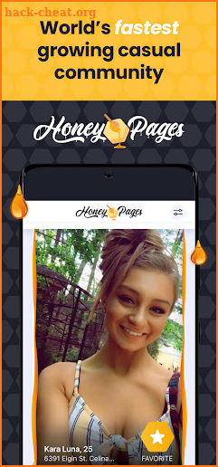 HoneyPages screenshot