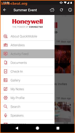 Honeywell+Events screenshot