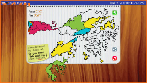 Hong Kong Map Puzzle Game screenshot
