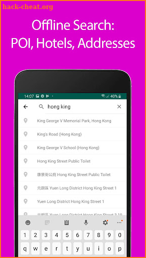 Hong Kong Offline Map and Trav screenshot