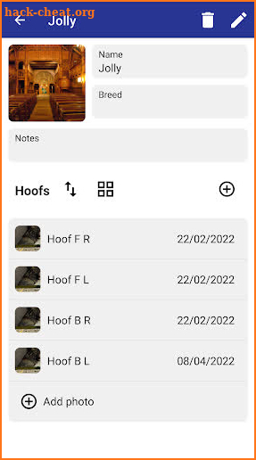 HoofmApp screenshot