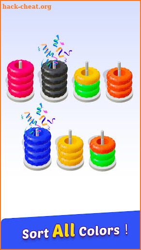 Hoop Sort - Color Ring Puzzle screenshot
