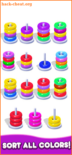 Hoop Sort Puzzle: Color Games screenshot