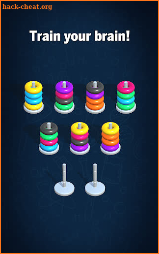 Hoop Sort Puzzle: Color Ring Stack Sorting Game screenshot