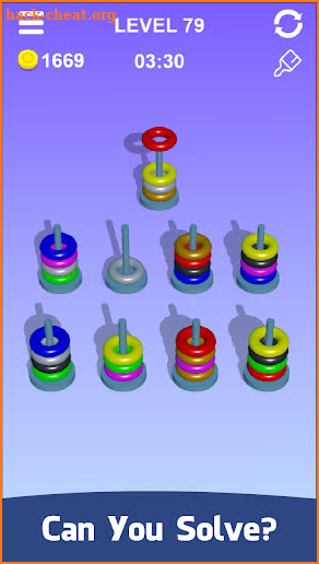Hoop Stack 3D - Sort It Puzzle : Sorting Color screenshot