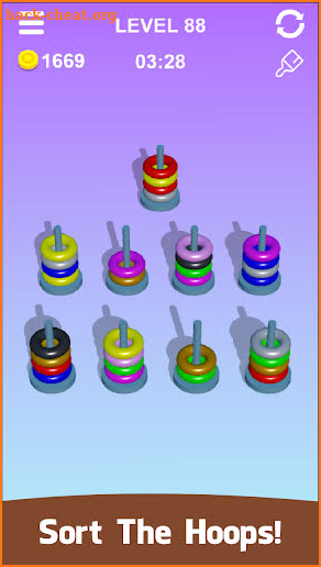Hoop Stack 3D - Sort It Puzzle : Sorting Color screenshot