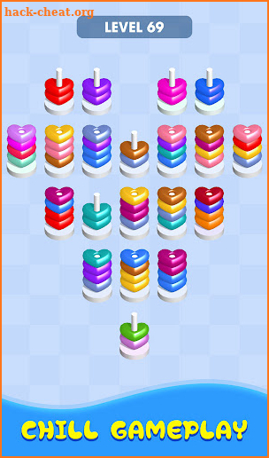 Hoop Stack Puzzle: Color Sort screenshot