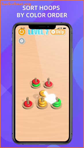 Hoops Color Sort - Color Stack Puzzle Free Games screenshot