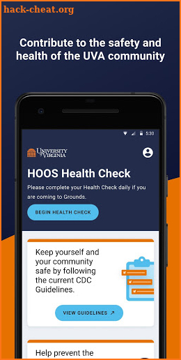 HOOS Health Check screenshot