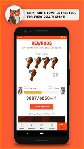 Hooters - Ordering and Rewards screenshot