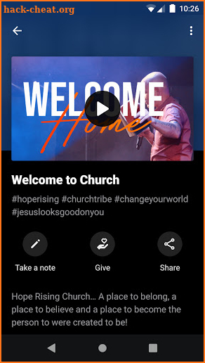 Hope Rising Church screenshot