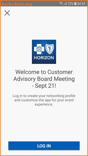 Horizon BCBSNJ Events screenshot