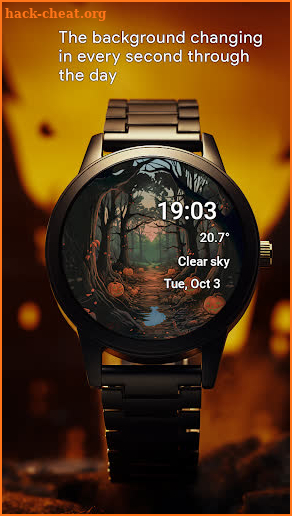 Horizon Halloween Watch Face screenshot