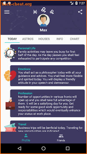 Horos - Natal Chart screenshot