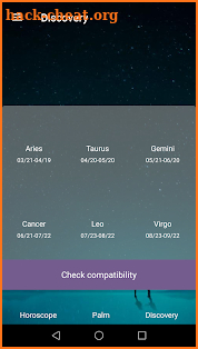 Horoscope screenshot