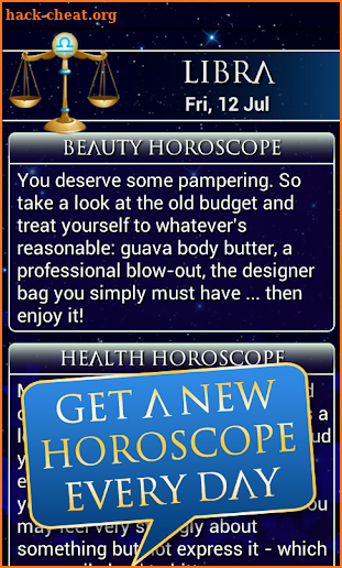 Horoscope of Health and Beauty - Daily and Free screenshot
