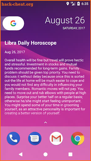 Horoscope Widget screenshot