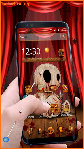 Horrible Bloody Wooden Puppet Theme screenshot