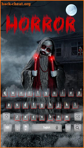 Horrible Scary Doll  Keyboard Theme screenshot