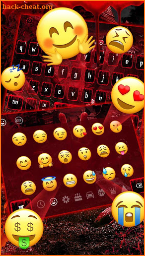 Horror Blood Hand Keyboard screenshot