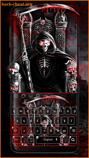Horror Blood Skull Keyboard screenshot