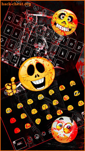 Horror Blood Skull Keyboard screenshot