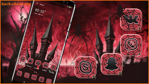 Horror Castle Launcher Theme screenshot