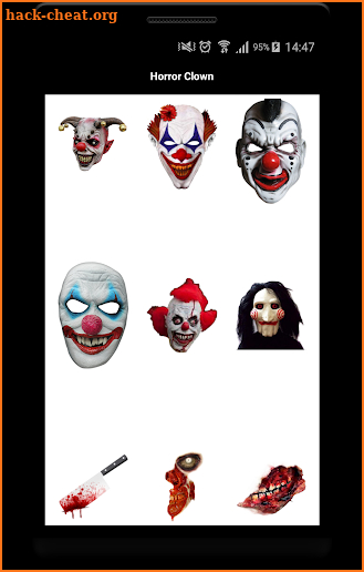 Horror Clown Mask Photo Editor screenshot
