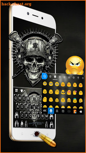 Horror Guns Skull Warrior Keyboard screenshot