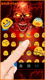 Horror Lightning Devil Keyboard Theme screenshot