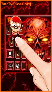 Horror Lightning Devil Keyboard Theme screenshot