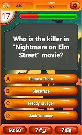 Horror Movies Trivia Quiz screenshot