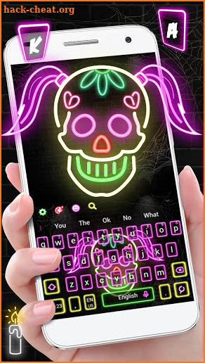 Horror Skull Night Keyboard Theme screenshot