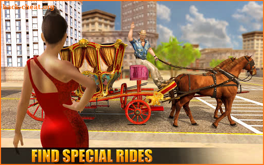 Horse Carriage Offroad Transport Game screenshot