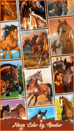 Horse Color by Number screenshot