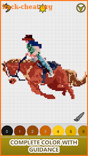 Horse Color by Number-Pixel Art Draw Coloring Book screenshot