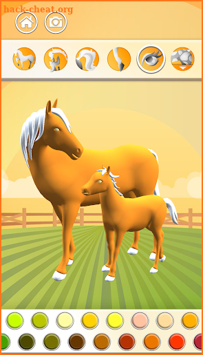 Horse Coloring Book 3D screenshot