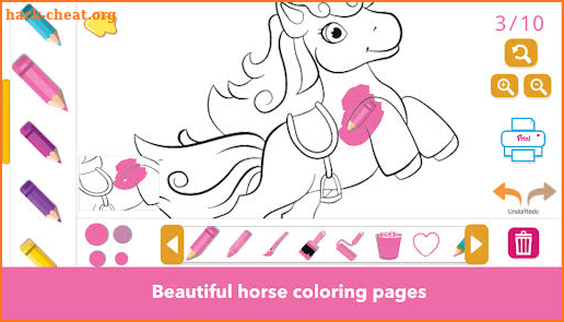Horse Coloring Book for Kids screenshot