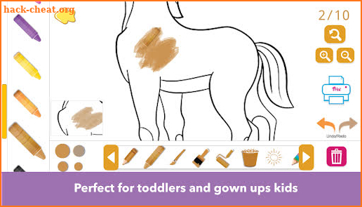 Horse Coloring Book for Kids screenshot