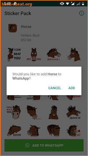Horse Emoji for WAStickerApps screenshot