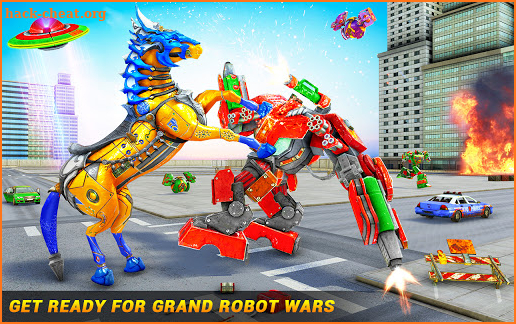 Horse Robot Car Game – Space Robot Transform wars screenshot