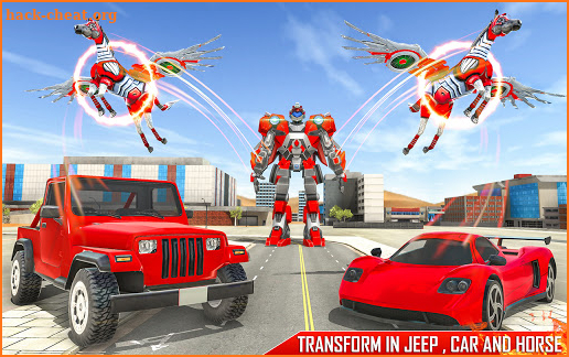 Horse Robot Jeep Games - Transform Robot Car Game screenshot