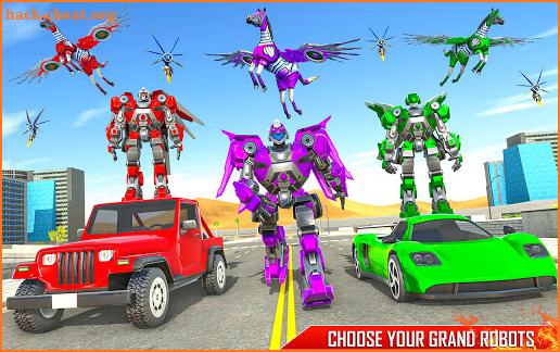 Horse Robot Jeep Games - Transform Robot Car Game screenshot
