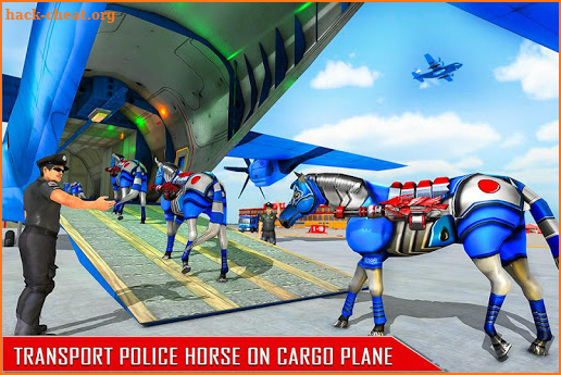 Horse Robot Transform Game: Police Plane Transport screenshot