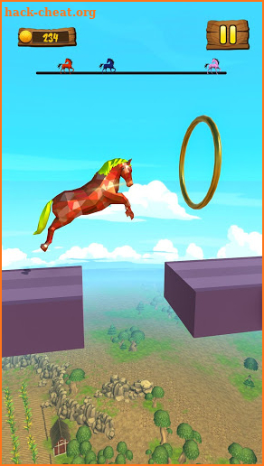 Horse Run Fun Race 3D Games screenshot