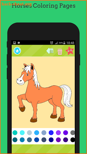 Horses Coloring Pages Book screenshot