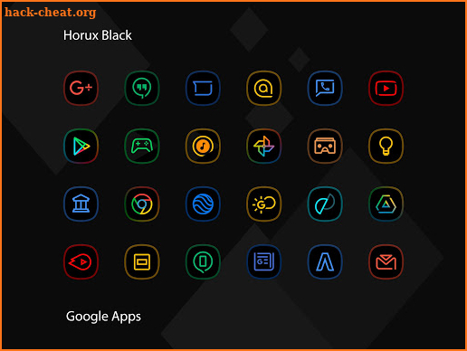 Horux Black - Icon Pack screenshot