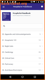 Hospitalist Handbook screenshot